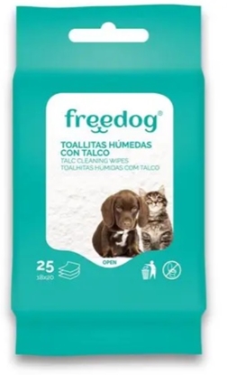 Picture of FREEDOG Baby Powder pocket wipes 25pack